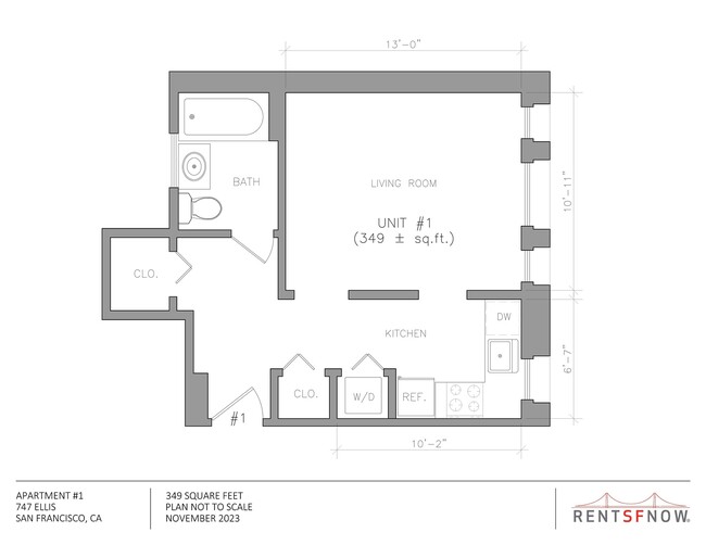 Floorplan - 747 Ellis