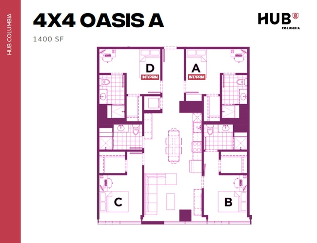 4x4 Oasis A - Hub Columbia