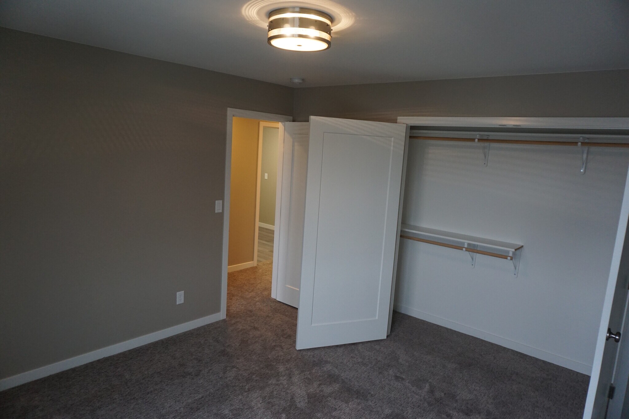 Third bedroom with large closet (Photos are of similar unit with similar finishes.) - 3811 Stacy Drive