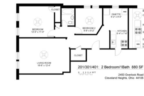 2 Bedroom - Heights Apartments on Overlook