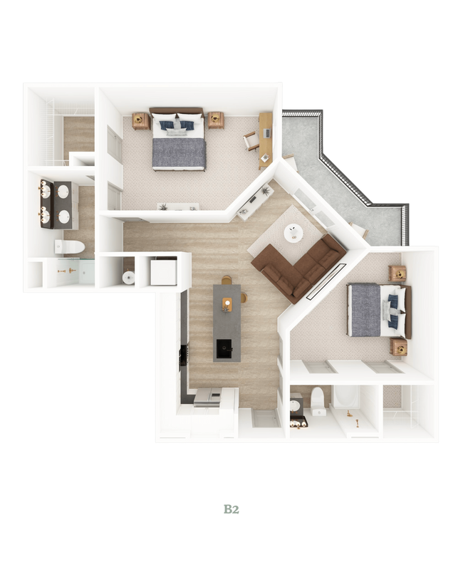 Floorplan - District on the Etowah Apartments