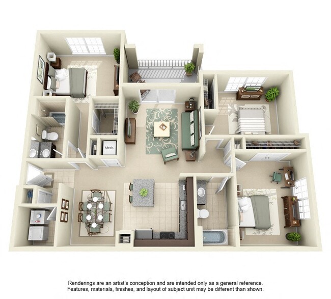 Floorplan - Bridges at Crosstown