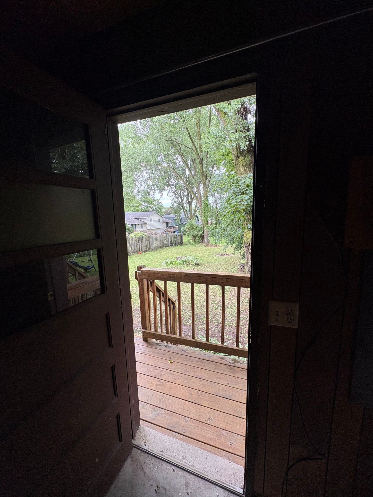 Back door from garage - 1511 S Point Rd