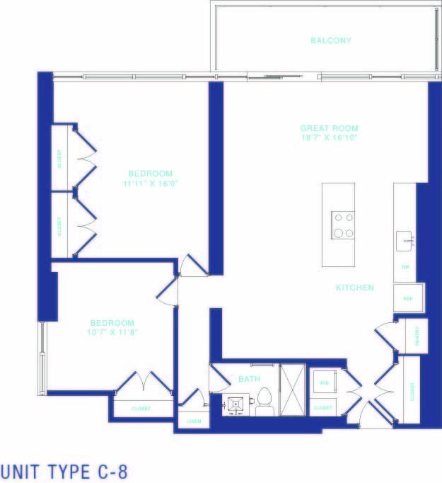 Floorplan - The Dane Apartments