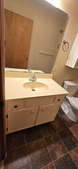 vanity with wide mirror - 107 N Roosevelt St