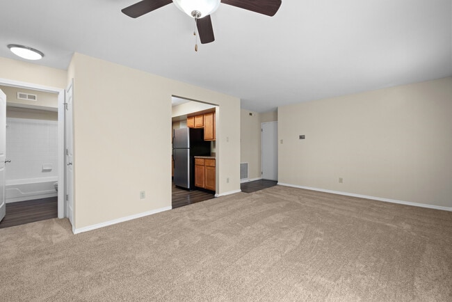 Deerfield Apartments | 2 Bedroom Remodel | Living & Dining Space - Deerfield Apartments