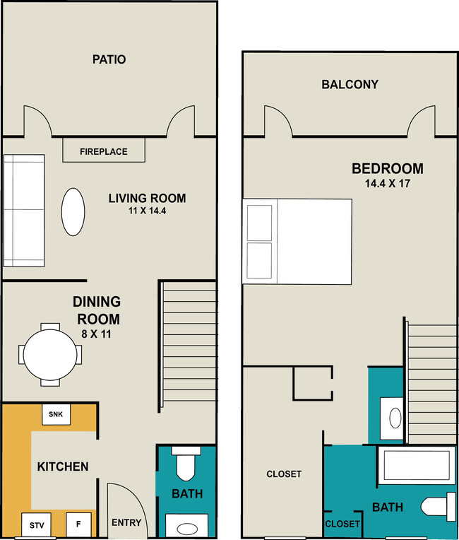 Floorplan - Boardwalk at Starcrest Apartment