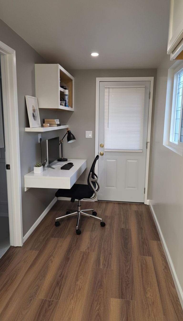 Home Office nook - staged for visualization - 16825 S Berendo Ave