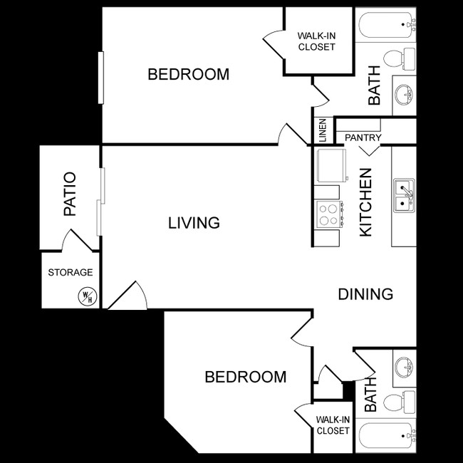 2BR/2BA - Shadowbrook