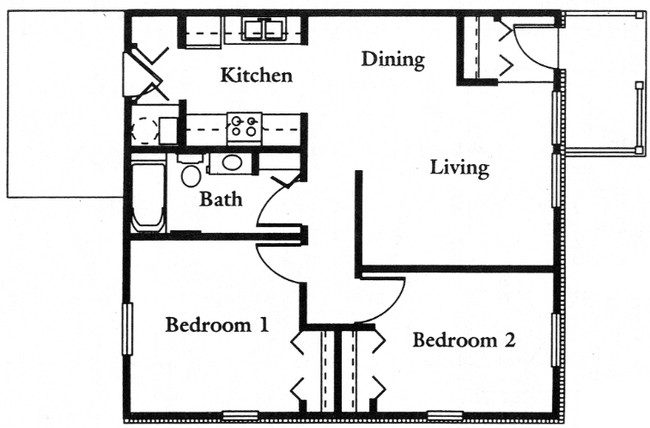 2BR/1BA - Albany Spring Senior Apartments - Ages 62+