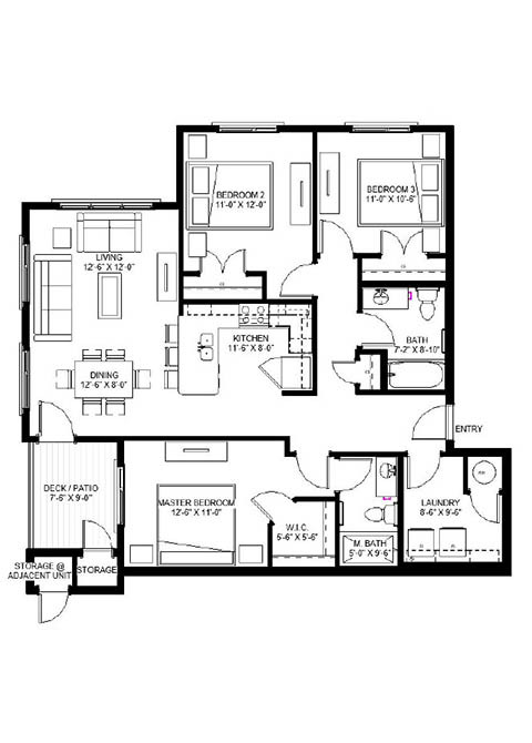 Floorplan - East Range Crossings