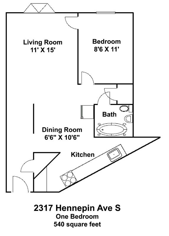 Floorplan - 2317 Hennepin Apartments