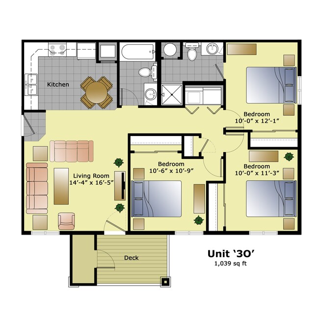 Floorplan - Ridgewood Hills Apartments