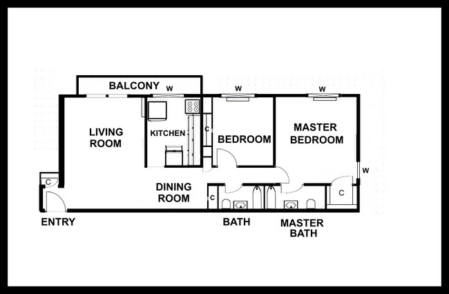 Floorplan - Morene Apartments