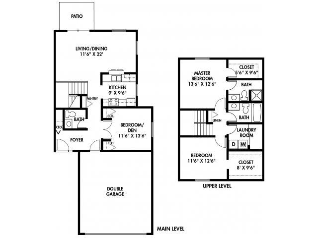 Floorplan - Carver Lake Townhomes