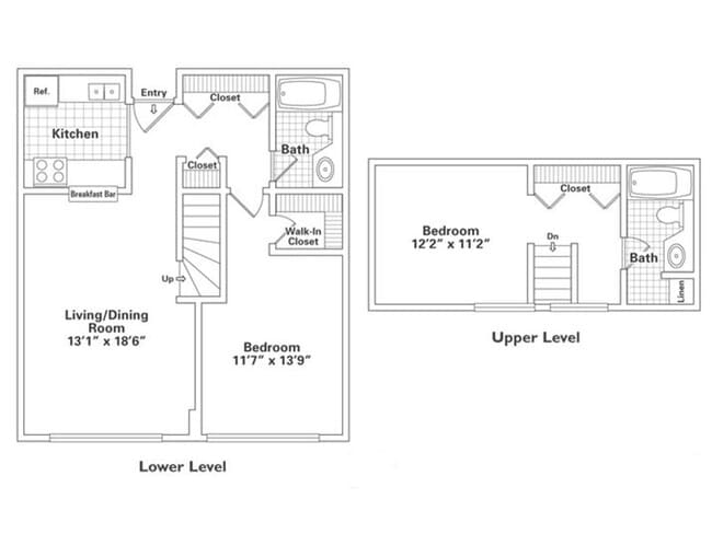 Floorplan - Oak Park City Apartments