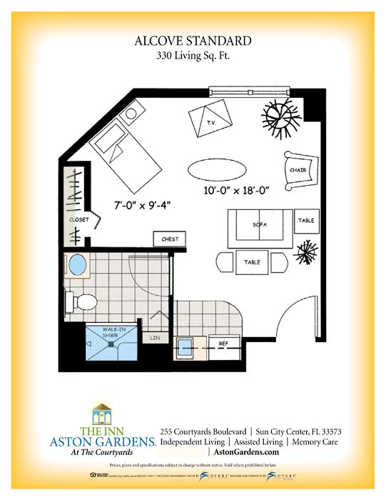 Floorplan - Aston Gardens At The Courtyards Senior Living