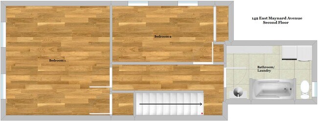 Floor Plan - Second Floor - 142 E Maynard Ave
