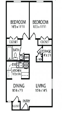 2BR/1BA at 224 S Salisbury - 224 S. Salisbury St.