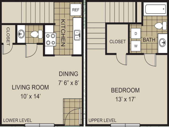 1/1.5 L Floor Plan - Redwine Creek