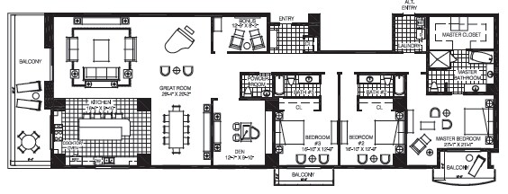 3BR/3.5BA - The Mark