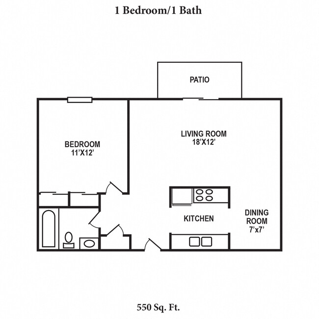 Floorplan - Crown Pointe Apartments