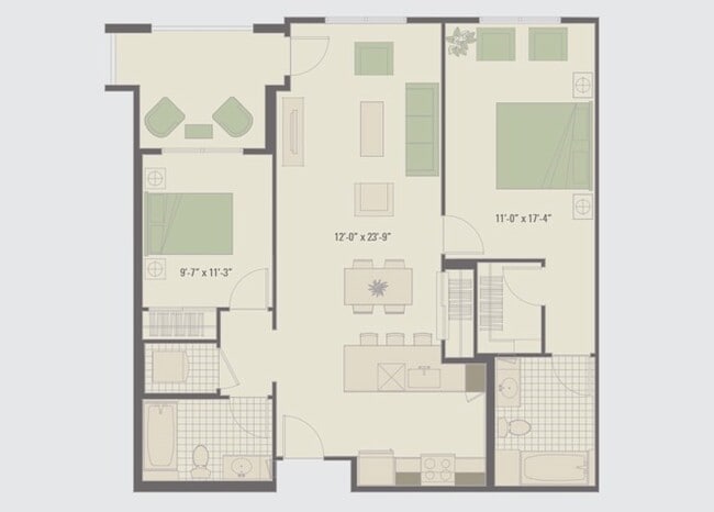 Floorplan - 2000 Delaware