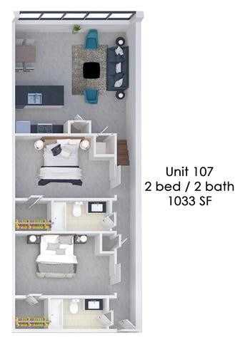 Floorplan - Fording Flats - All Utilities Included