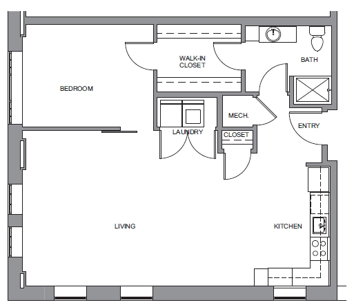 1BR/1BA - Elgin Artspace Lofts - For Artists Only