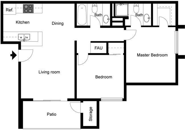 Floorplan - Brighton Park Apartments