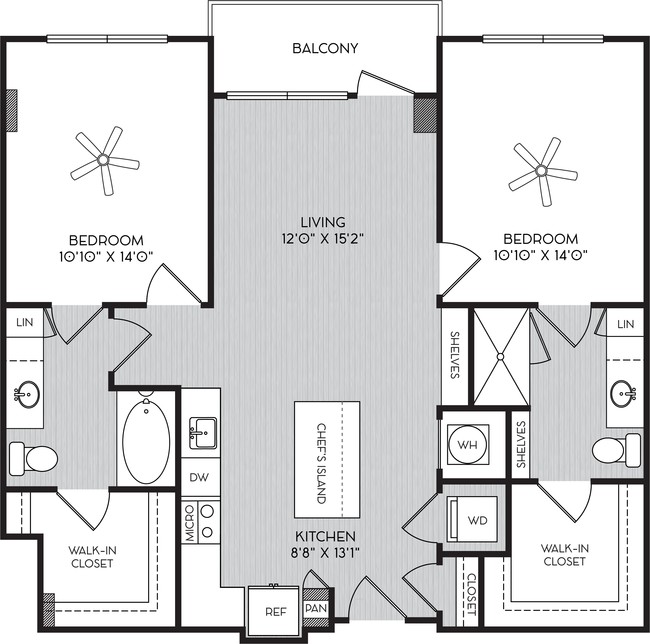 Floorplan - City View Vinings Apartments