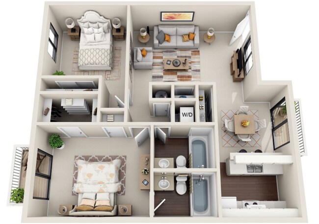 Floorplan - Waterchase Apartments
