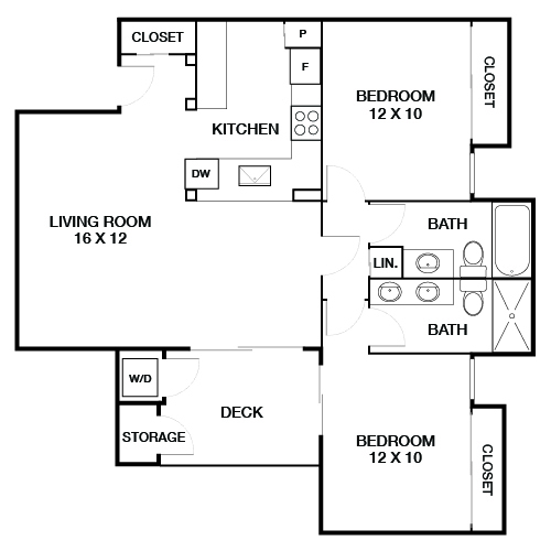 Floorplan - Pacific Bay Vistas Apartments