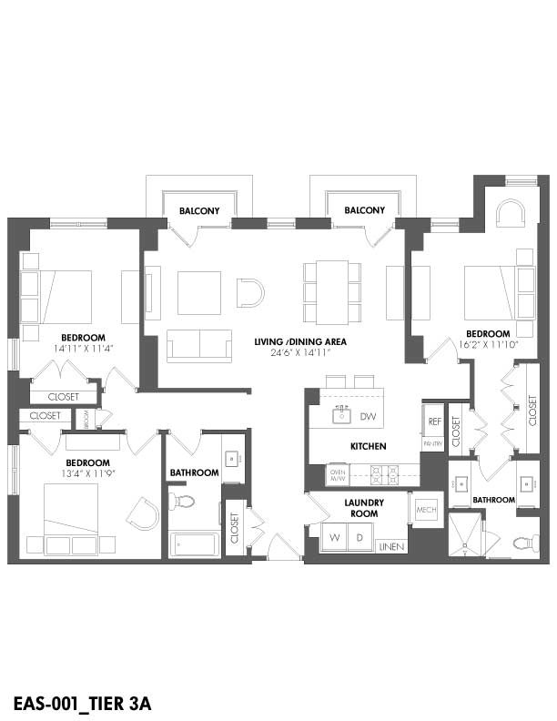 Floorplan - The Residences at Eastern Market