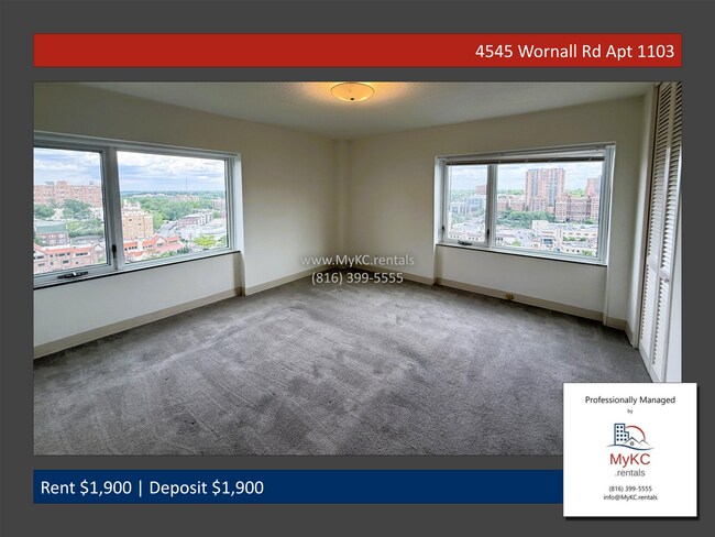 Building Photo - Upscale 2-Bedroom Corner Condo at Parkway Towers — Steps from the Plaza