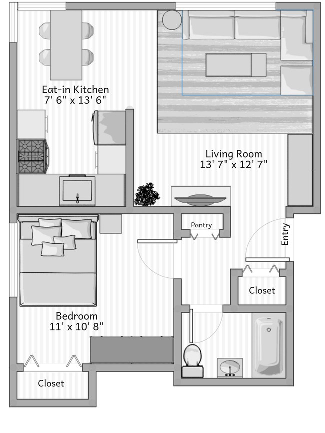 Floorplan - Roseanne Apartments