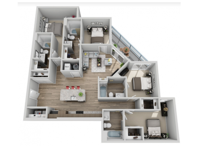 Floorplan - The Armory | Student Housing