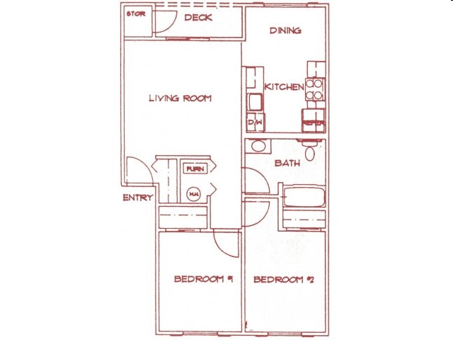 2BR/1BA - Roselane Apartments