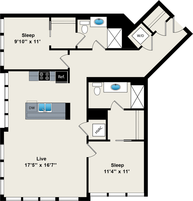 Floorplan - Reside on Green Street