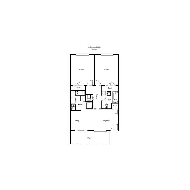 Floorplan - Midtown Apartments