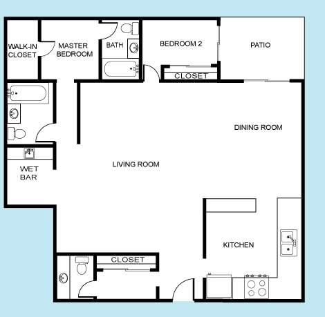 2BR/2.5BA - The Fulton