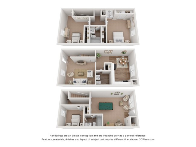 Floorplan - Hyde Park Townhomes