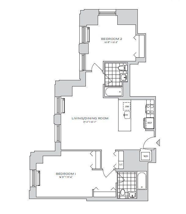 Floorplan - 70 Pine Apartments