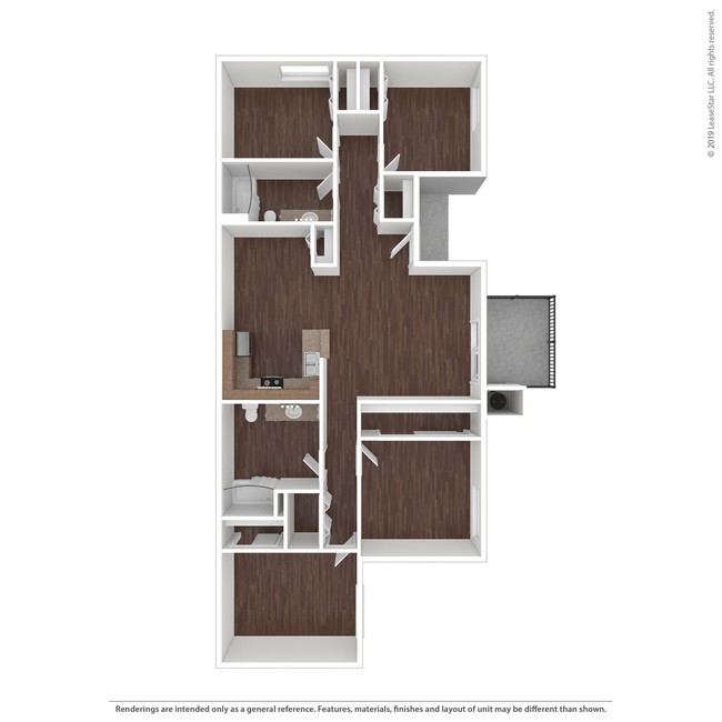 Floorplan - Westberry Square Apartments