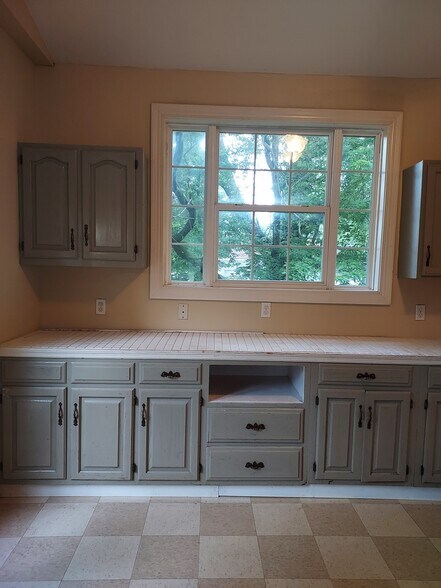 Kitchen counter top and cabinets - 5301 Mansfield Ct