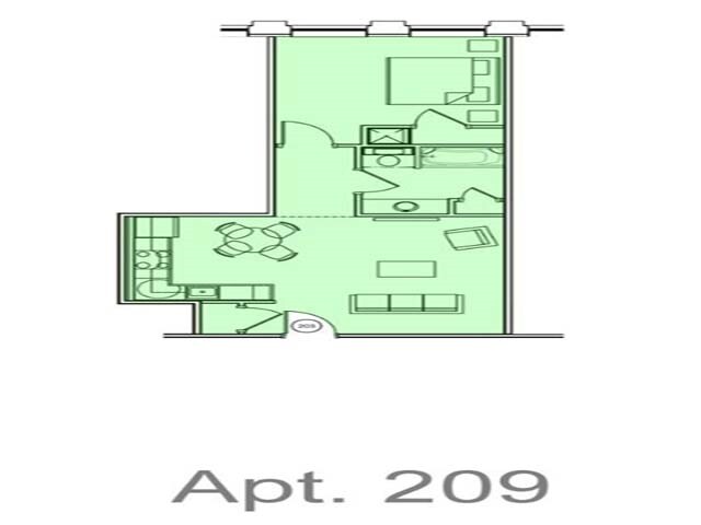 Apartment 209 - Lofts @ 300 Bowman