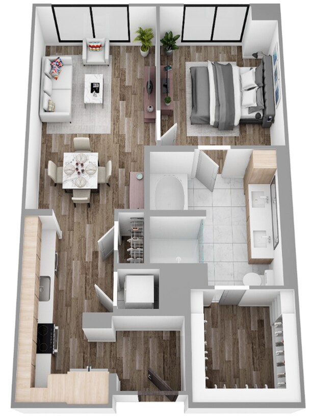 1 Bed / 1 Bath — 780 sq. ft - The Overlook at Walnut Creek