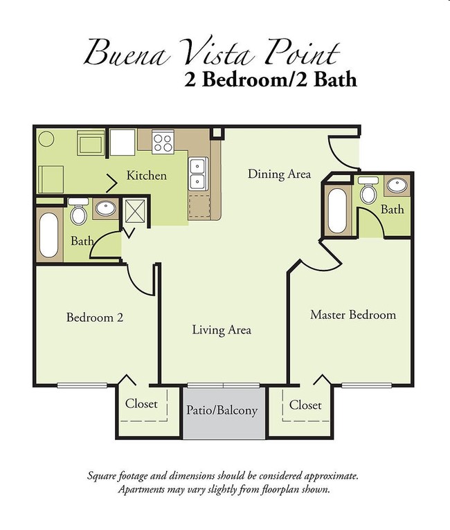 2BR/2BA - Buena Vista Point Apartments