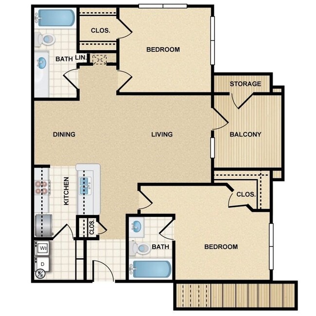 Floorplan - Crowne Chase Apartment Homes