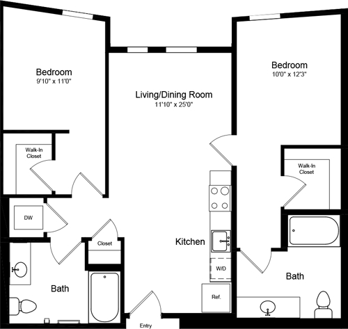 Floorplan - Potrero 1010